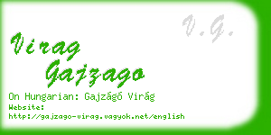 virag gajzago business card