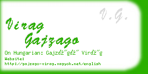 virag gajzago business card